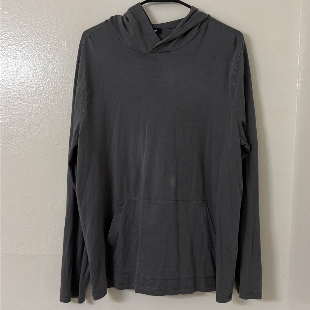 Lightly Used- Express Thin Long Sleeve Hoodie Gray - M